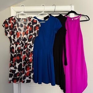4 womens dresses - size XS and S